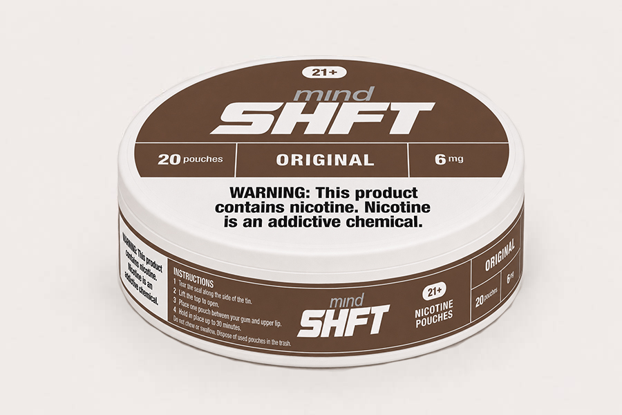 mindSHFT Tobacco 6mg nicotine pouches tin